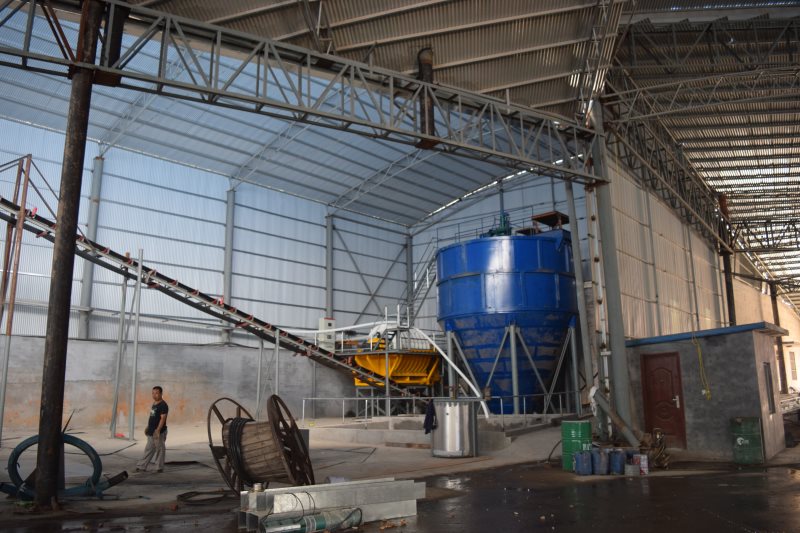 Vibrating screen — classifying crushed material by size